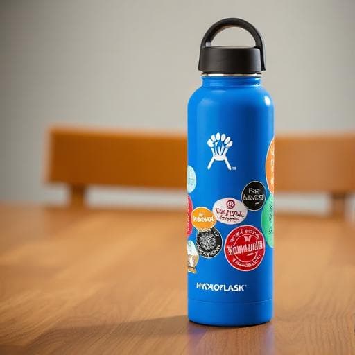 Blue Hydro Flask Water Bottle